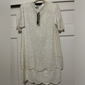 NWT Vintage sequin beaded dress